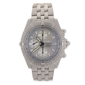 NOS Breitling Crosswind A13355 Silver Dial 43mm Automatic Men's Watch w/B&P